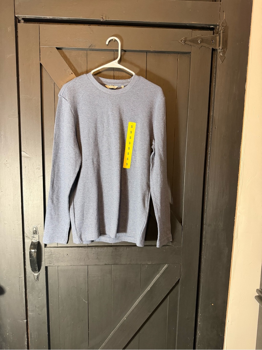 English Laundry Men's Crewneck Sweater in Light Blue Heather
